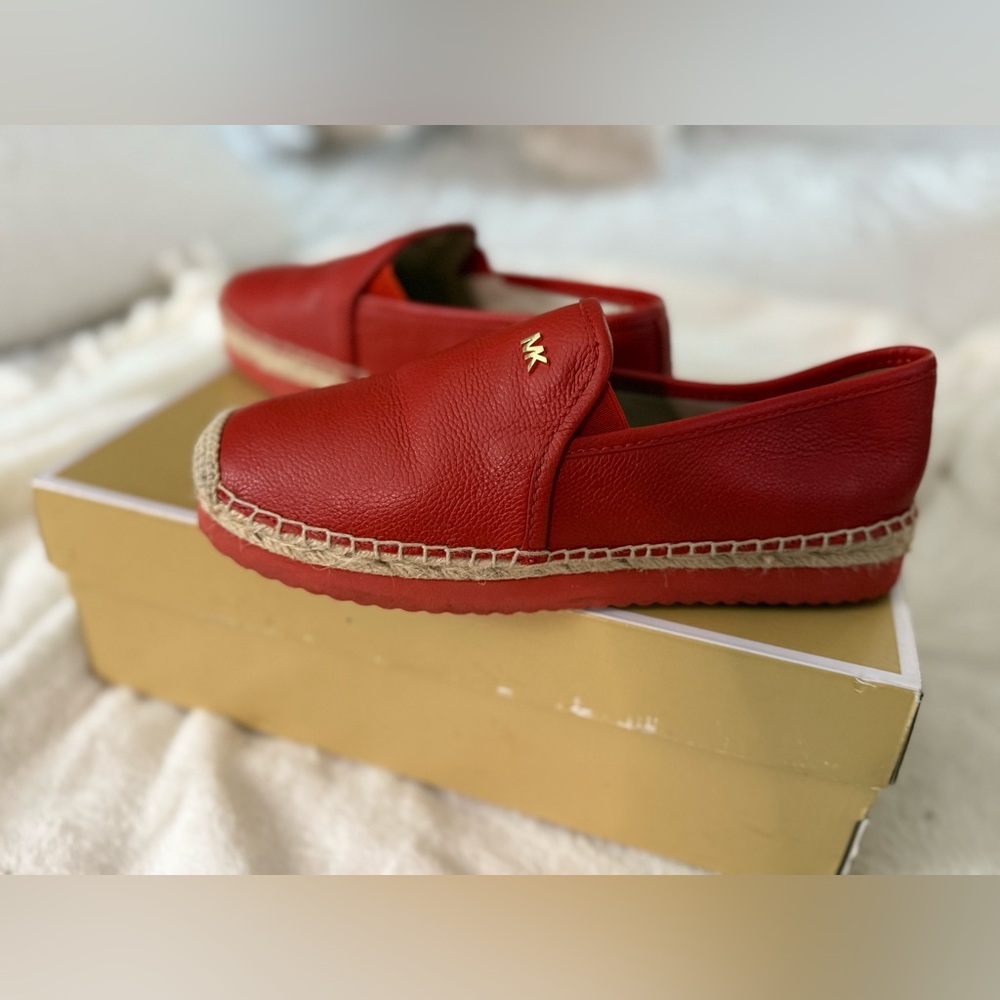 Michael Kors Red Espadrille Loafers